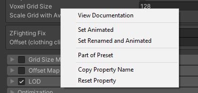 Property Right Click